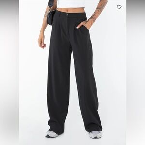 Princess Polly Black Archer Wide-Leg Pants